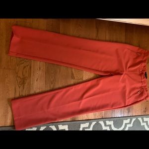 Salmon polyester pants